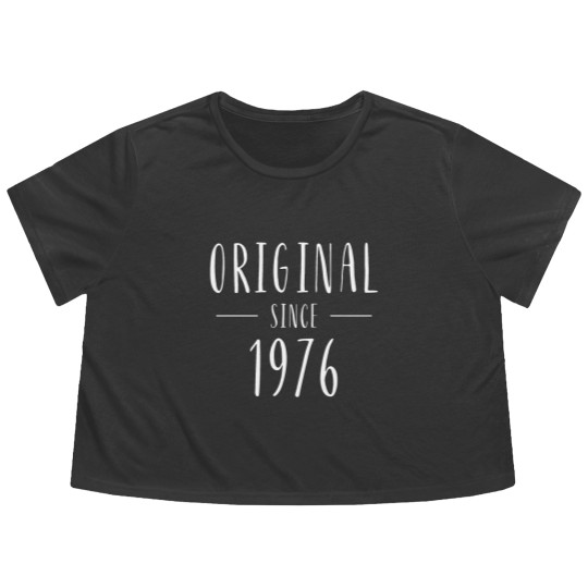 Discover Original Since 1976 - Born In 1976 Flowy Cropped Tees