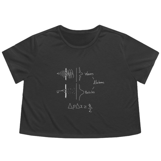 Discover Uncertainty Relation Flowy Cropped Tees