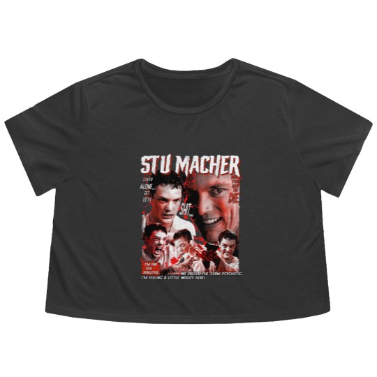 Discover Stuart Stu Macher Scream Movie Halloween Flowy Cropped Tees, Vintage Horror Movie Flowy Cropped Tees