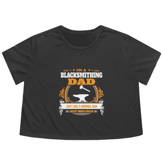 Discover Blacksmithing Dad Flowy Cropped Tees Flowy Cropped Tees