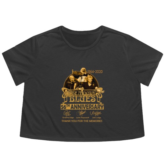 Discover The Moody Blues Lovers 56th Anniversary 1964 2020 Signature Flowy Cropped Tees