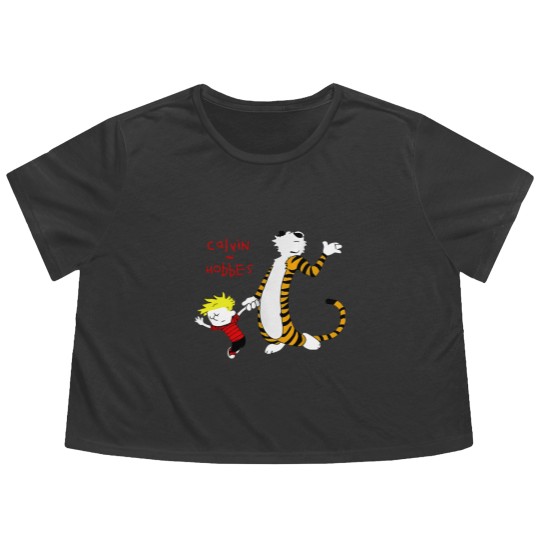 Discover Calvin and Hobbs Vintage Flowy Cropped Tees