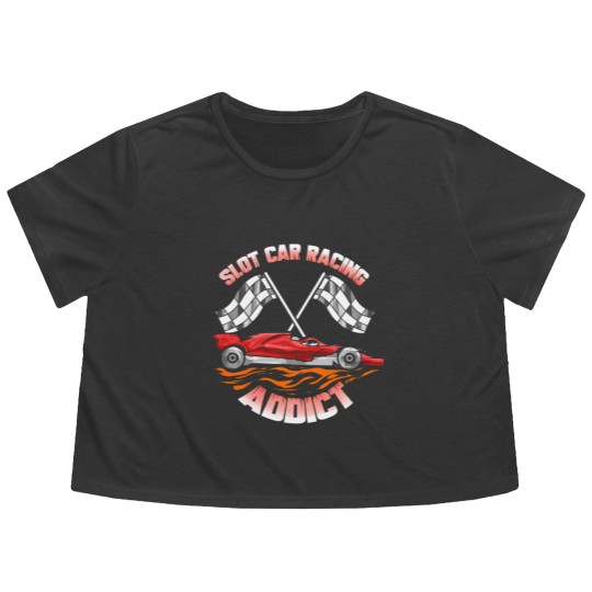 Discover Slot Car Racing Addict Slotcar - Slot Car Racing - Flowy Cropped Tees