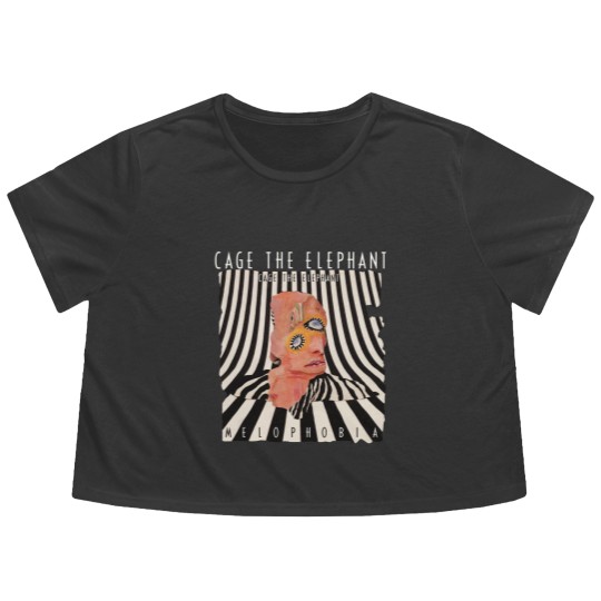 Discover Get Now Women's Cage The Elephant Melophobia Fashion with Pocket Flowy Cropped Tees