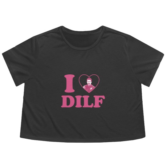 Discover I love DILF Charlie Swan Flowy Cropped Tees