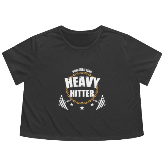 Discover Powerlifting Heavy Hitter - Powerlifting - Flowy Cropped Tees