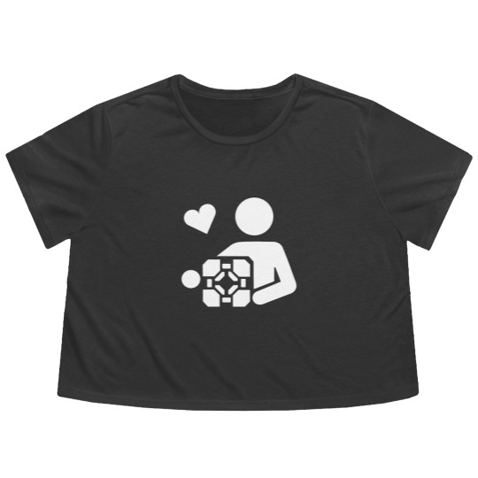 Discover Adesivo Companion Cube Portal Flowy Cropped Tees