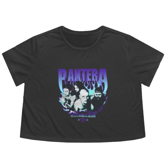 Discover Mayhem Skull Flowy Cropped Tees, Classic Rock Vintage Flowy Cropped Tees, Retro Vintage Flowy Cropped Tees