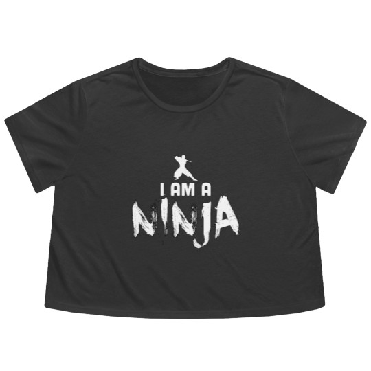 Discover I Am A Ninja - Ninja - Total Basics Flowy Cropped Tees
