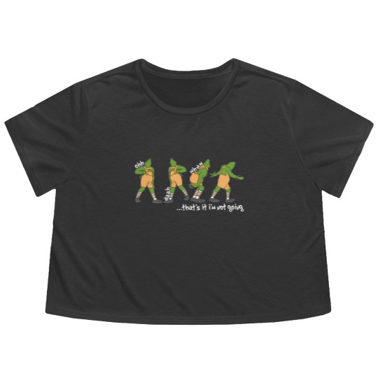 Discover funny xmas that's it i'm not going christmas clothing long t Flowy Cropped Tees