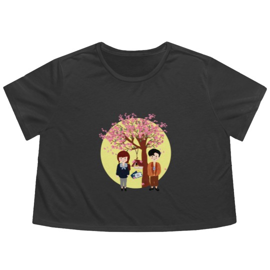 Discover Start -Up (Startup) KDRAMA -Team Hanjipyeong Dalmi -KDRAMA LOVER GIFT -T -Flowy Cropped Tees