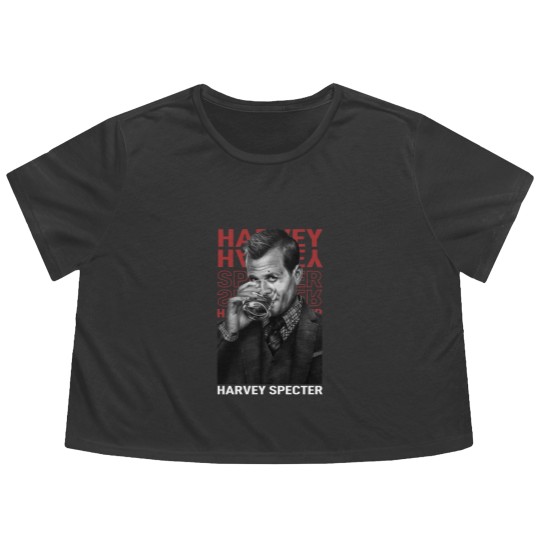 Discover Harvey Specter Vintage Graphic Flowy Cropped Tees, Suits Movie TV Flowy Cropped Tees