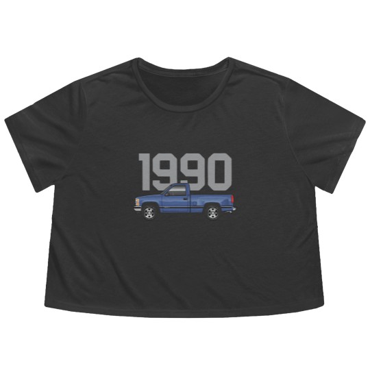 Discover 1990-Catalina Blue - Obs Stepside - Flowy Cropped Tees