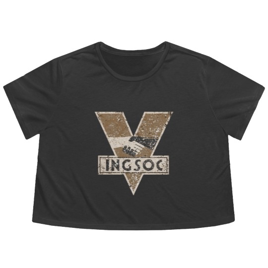 Discover INGSOC LOGO - Sci Fi - Flowy Cropped Tees