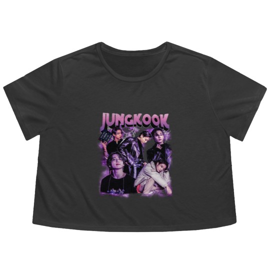 Discover Jungkook Flowy Cropped Tees, Jungkook Vintage Style Flowy Cropped Tees, Jungkook Vintage Unisex Flowy Cropped Tees
