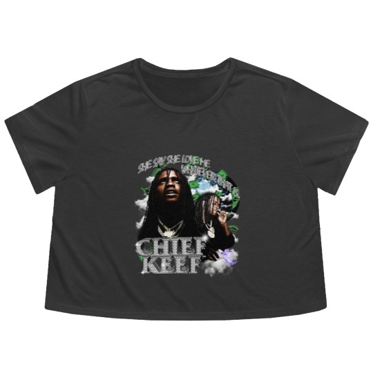 Discover Chief Keef 90s Vintage Flowy Cropped Tees, Chief Keef Flowy Cropped Tees, Chief Keef Retro Flowy Cropped Tees