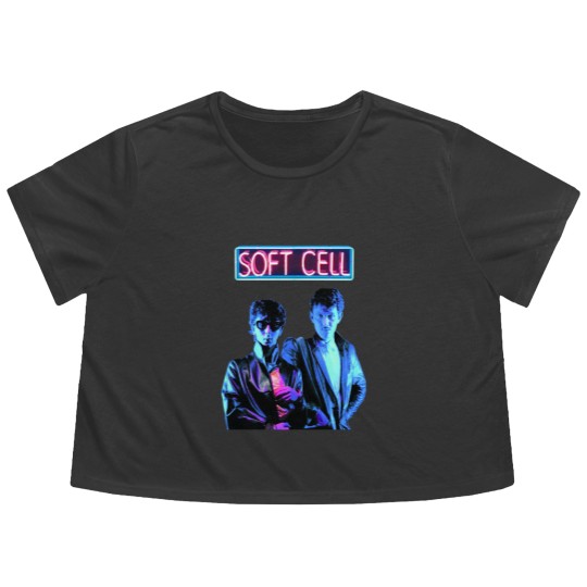 Discover Soft Cell Flowy Cropped Tees