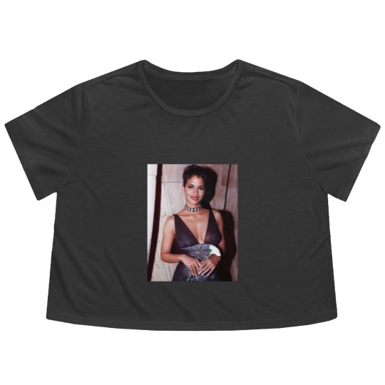 Discover Halle Berry Flowy Cropped Tees / BAPS Vintage Flowy Cropped Tees / Aesthetic Premium Unisex Flowy Cropped Tees