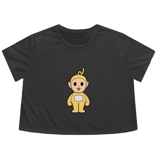 Discover Cute Teletubbies Laa Laa - Teletubbies - Flowy Cropped Tees