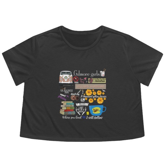 Discover Vintage Stars Hollow Flowy Cropped Tees, Gilmore Girls Flowy Cropped Tees