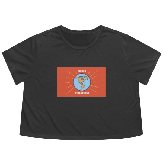 Discover 'World Videophone' logo from 'Stingray' TV series - Gerry Anderson - Flowy Cropped Tees