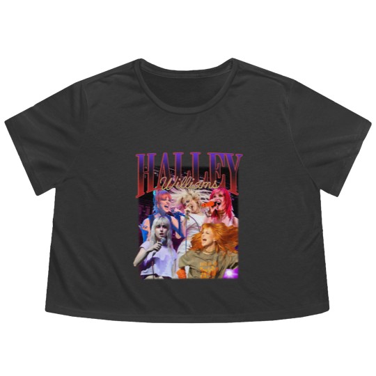 Discover Paramore Rock Band 2023 Vintage Flowy Cropped Tees, HAYLEY Williams Homage Flowy Cropped Tees
