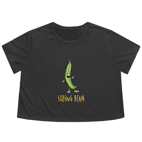 Discover String Bean Flowy Cropped Tees