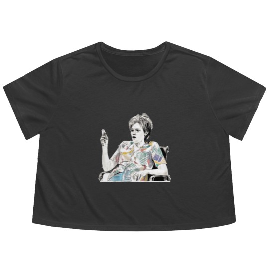 Discover MS RAFFERTY KATE MCKINNON - Graphite  Acrylic Drawing Flowy Cropped Tees