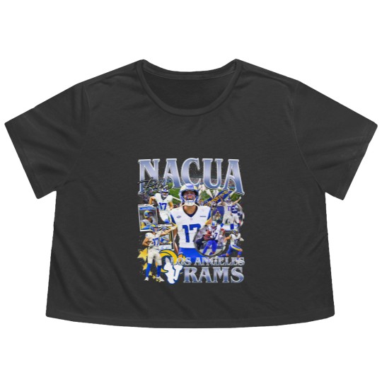 Discover Vintage 90s Graphic Style Puka Nacua Flowy Cropped Tees Football Flowy Cropped Tees