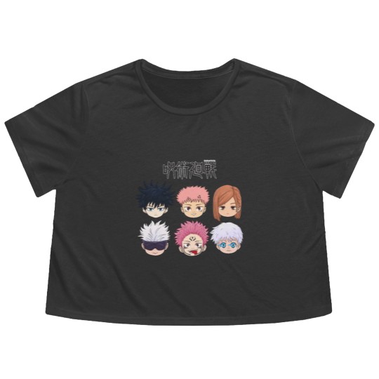 Discover Jujutsu Satoru Chibi Flowy Cropped Tees