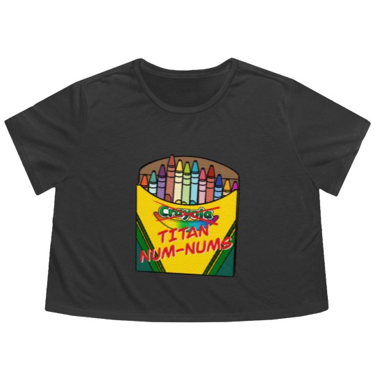 Discover Destiny 2 - Titan Num-Nums, Crayons Flowy Cropped Tees