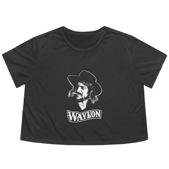 Discover Waylon Jennings Vintage Flowy Cropped Tees, Waylon TOUR 1984 Vintage Flowy Cropped Tees