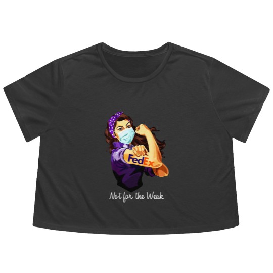 Discover Fedex Not For The Weak Flowy Cropped Tees