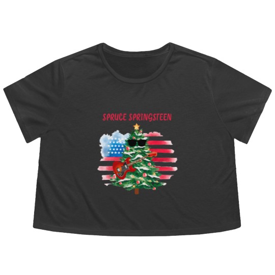 Discover Spruce Springsteen Flowy Cropped Tees
