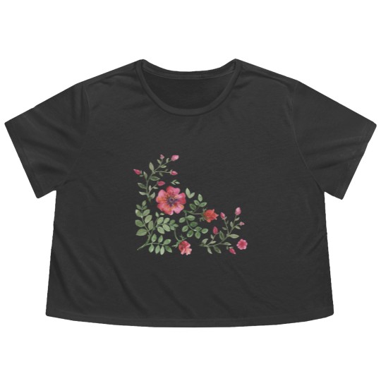 Discover Floral #030 - Floral - Flowy Cropped Tees