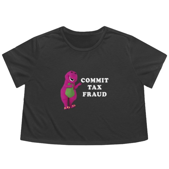 Discover Barney Commit Tax Fraud Customize Classic Flowy Cropped Tees