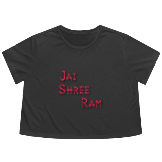 Discover JAI SHREE RAM (2) Flowy Cropped Tees