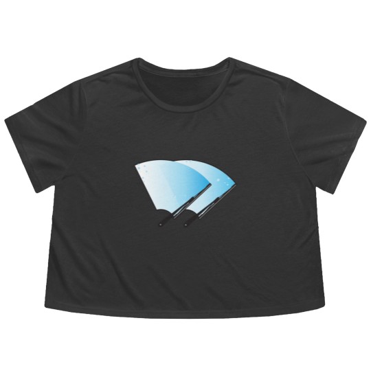 Discover Car windscreen wipers Flowy Cropped Tees