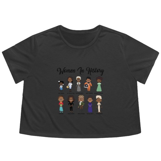 Discover Black Women In History Flowy Cropped Tees | Black History Month