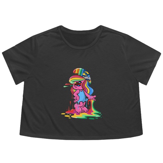 Discover Smurfette - Smuurfs - Flowy Cropped Tees