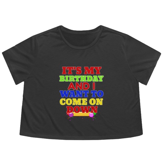 Discover Price is Right Birthday Flowy Cropped Tees