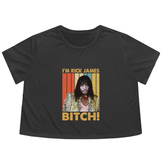 Discover Vintage I'm Rick James Bitch Essential Flowy Cropped Tees