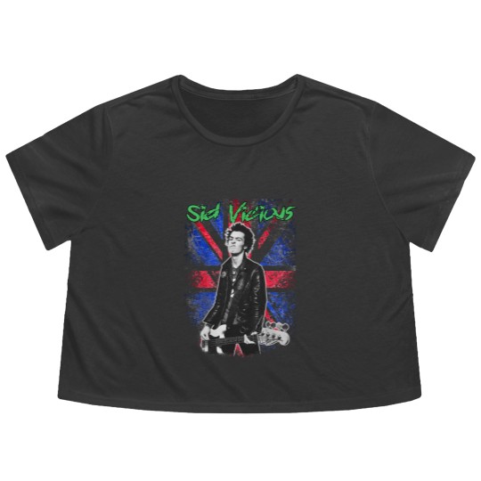 Discover SID VICIOUS - Cool / Rock / Punk / Punk Rock Flowy Cropped Tees
