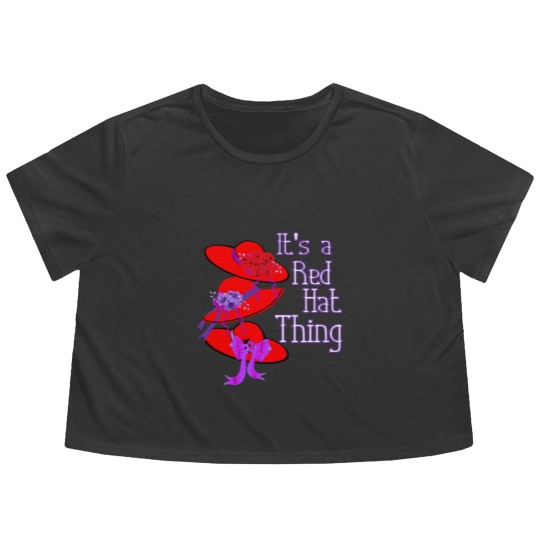Discover Red Hat It'S A Red Hat Thing Gift Flowy Cropped Tees