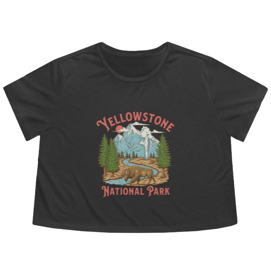 Discover YStone National Park Flowy Cropped Tees, National Park Flowy Cropped Tees