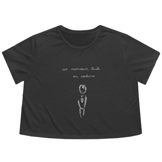 Discover A Sad Man in a Suit Un Monsieur Triste en Costume Patriot Tv Show Designer Flowy Cropped Tees