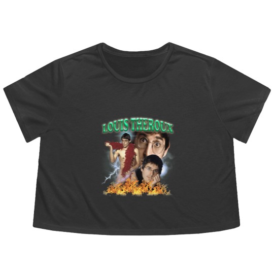 Discover Louis Theroux Wavey Flowy Cropped Tees