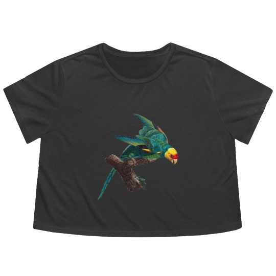 Discover Carolina parakeet Flowy Cropped Tees