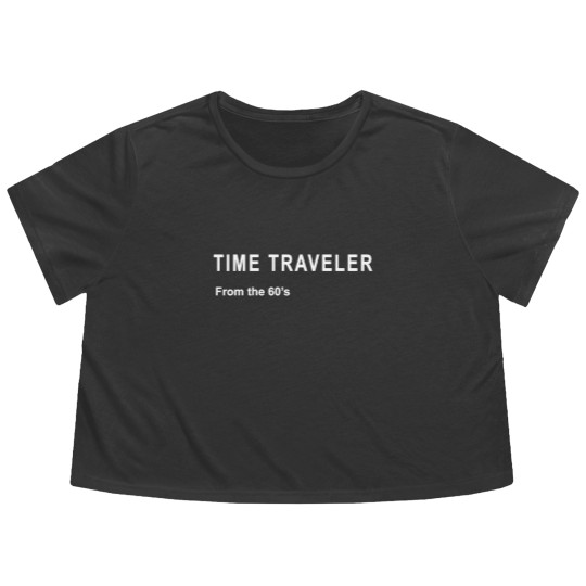 Discover TIME TRAVELER, From the 60's. Nostalgia, down memory lane. - Time Traveler From The 60s Nostalgia - Flowy Cropped Tees