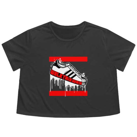 Discover Walk This Way Drip: Men's Graphic Flowy Cropped Tees